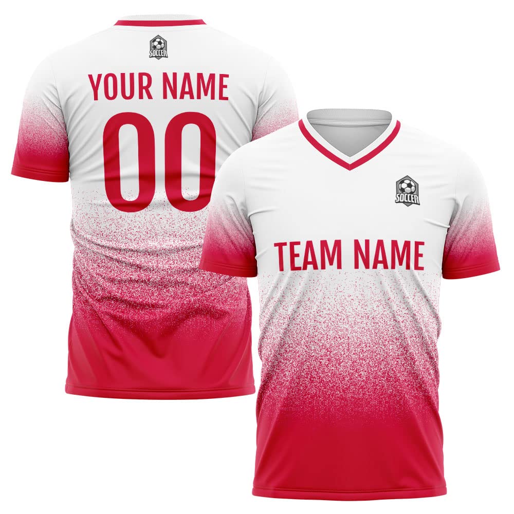Custom soccer jersey. Polyester. Digital print. Unisex.