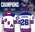USA Hockey Champions jerseys, meticulously stitched with high-quality