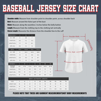 Personalized Custom Baseball Jersey Stitched Name And Number Logo Uniform For Baseball Fans