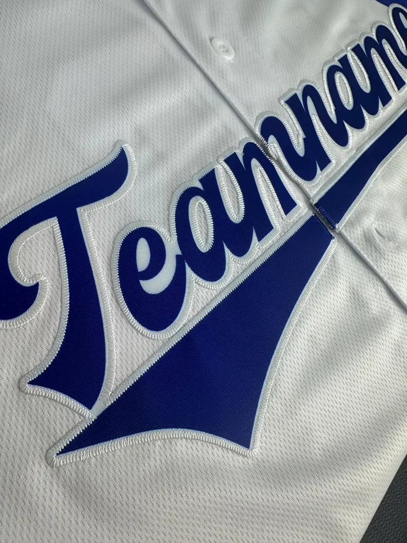 Personalized Baseball Jersey - Embroidered Team Name & Number