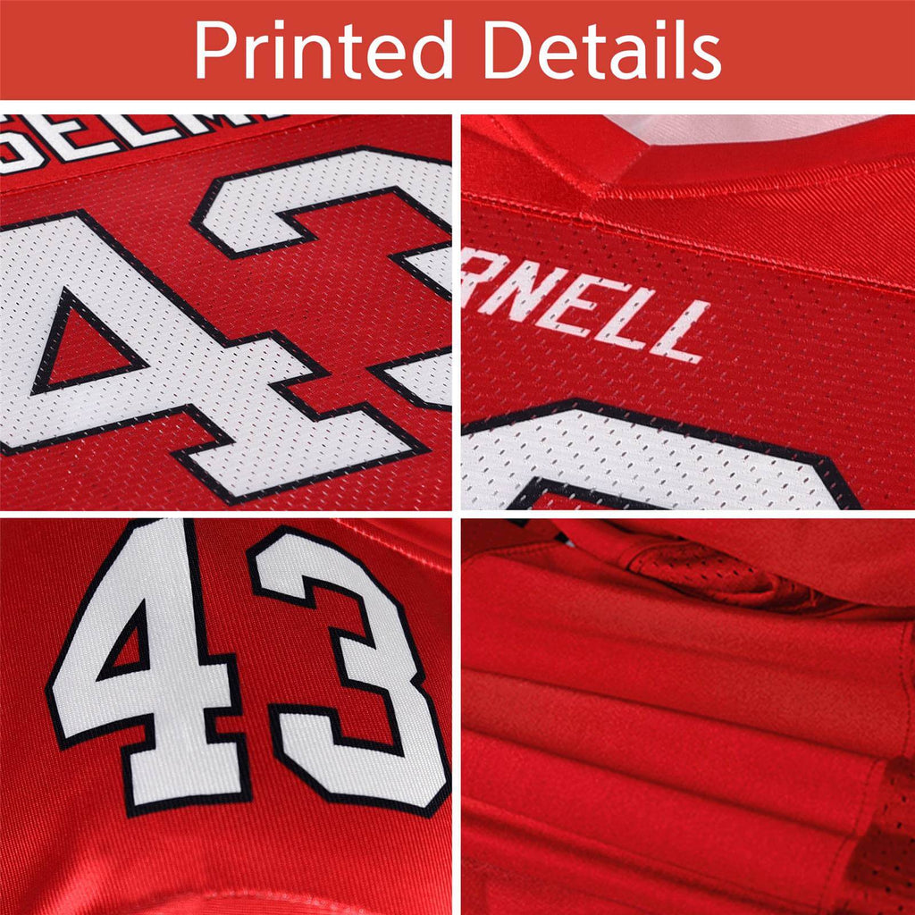 stitched Custom Retro American Football Jersey Tracksuit